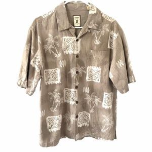 Jamaica Jaxx 100% Silk Button Down| S/P